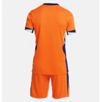 Camisa de Futebol Holanda Equipamento Principal Infantil Europeu 2024 Manga Curta (+ Calças curtas)